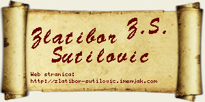 Zlatibor Šutilović vizit kartica